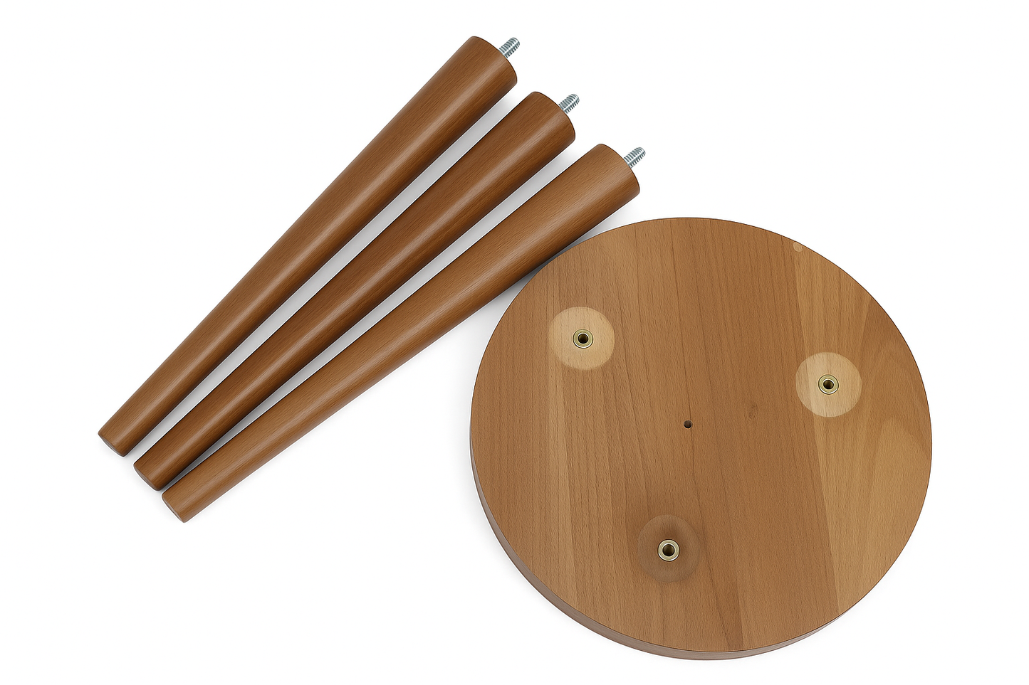 3-Piece Wooden Nesting Tables, Brown – Coffee & Side Tables for Living Room, Easy Assembly